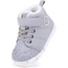 imageBMCiTYBM Baby Boy Girl Snow Boots Infant Warm Winter Booties Slip On Lightweight Outdoor Indoor Sock Shoes for First Walkers 6 9 12 18 24 MonthsBgrey
