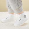 imageBMCiTYBM Baby Boy Girl Snow Boots Infant Warm Winter Booties Slip On Lightweight Outdoor Indoor Sock Shoes for First Walkers 6 9 12 18 24 MonthsBwhite