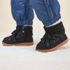 imageBMCiTYBM Baby Snow Boots Boys Girls Winter Warm Shoes Lightweight Outdoor Shoes for Infant Toddler 6 9 12 18 24 MonthsCblack