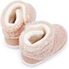 imageBMCiTYBM Baby Snow Boots Boys Girls Winter Warm Shoes Lightweight Outdoor Shoes for Infant Toddler 6 9 12 18 24 MonthsEkhaki