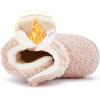 imageBMCiTYBM Baby Snow Boots Boys Girls Winter Warm Shoes Lightweight Outdoor Shoes for Infant Toddler 6 9 12 18 24 MonthsEkhaki