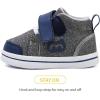 imageBMCiTYBM Baby Walking Shoes Boy Girl High Top Sneakers Infant First Shoes for Learning to Walk 6 9 12 18 24 MonthsAnavy
