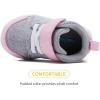 imageBMCiTYBM Baby Walking Shoes Boy Girl High Top Sneakers Infant First Shoes for Learning to Walk 6 9 12 18 24 MonthsApink