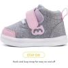 imageBMCiTYBM Baby Walking Shoes Boy Girl High Top Sneakers Infant First Shoes for Learning to Walk 6 9 12 18 24 MonthsApink