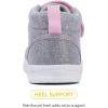 imageBMCiTYBM Baby Walking Shoes Boy Girl High Top Sneakers Infant First Shoes for Learning to Walk 6 9 12 18 24 MonthsApink