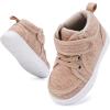 imageBMCiTYBM Baby Walking Shoes Boy Girl High Top Sneakers Infant First Shoes for Learning to Walk 6 9 12 18 24 MonthsBcamel