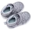 imageBMCiTYBM Baby Walking Shoes Boy Girl High Top Sneakers Infant First Shoes for Learning to Walk 6 9 12 18 24 MonthsBgrey
