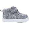 imageBMCiTYBM Baby Walking Shoes Boy Girl High Top Sneakers Infant First Shoes for Learning to Walk 6 9 12 18 24 MonthsBgrey