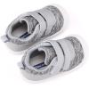 imageBMCiTYBM Baby Walking Shoes Boy Girl High Top Sneakers Infant First Shoes for Learning to Walk 6 9 12 18 24 MonthsCgrey