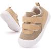 imageBMCiTYBM Baby Walking Shoes Boy Girl High Top Sneakers Infant First Shoes for Learning to Walk 6 9 12 18 24 MonthsCkhaki