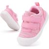 imageBMCiTYBM Baby Walking Shoes Boy Girl High Top Sneakers Infant First Shoes for Learning to Walk 6 9 12 18 24 MonthsCpink