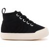 imageBMCiTYBM Baby Walking Shoes Boy Girl High Top Sneakers Infant First Shoes for Learning to Walk 6 9 12 18 24 MonthsDblack