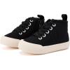 imageBMCiTYBM Baby Walking Shoes Boy Girl High Top Sneakers Infant First Shoes for Learning to Walk 6 9 12 18 24 MonthsDblack