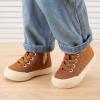 imageBMCiTYBM Baby Walking Shoes Boy Girl High Top Sneakers Infant First Shoes for Learning to Walk 6 9 12 18 24 MonthsDbrown