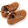 imageBMCiTYBM Baby Walking Shoes Boy Girl High Top Sneakers Infant First Shoes for Learning to Walk 6 9 12 18 24 MonthsDbrown