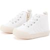 imageBMCiTYBM Baby Walking Shoes Boy Girl High Top Sneakers Infant First Shoes for Learning to Walk 6 9 12 18 24 MonthsDwhite