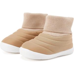 imageBMCiTYBM Baby Boy Girl Snow Boots Infant Warm Winter Booties Slip On Lightweight Outdoor Indoor Sock Shoes for First Walkers 6 9 12 18 24 MonthsAcamel