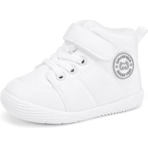 imageBMCiTYBM Baby Boy Girl Snow Boots Infant Warm Winter Booties Slip On Lightweight Outdoor Indoor Sock Shoes for First Walkers 6 9 12 18 24 MonthsBwhite
