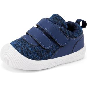 imageBMCiTYBM Baby Walking Shoes Boy Girl High Top Sneakers Infant First Shoes for Learning to Walk 6 9 12 18 24 MonthsCnavy