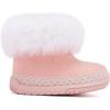 imageBMCiTYBM Baby Snow Boots Infant Boy Girl Winter Boots Nonslip Lightweight Outdoor Warm Shoes for Cold Weather 6 9 12 18 24 MonthsInfantToddlerApink