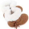 imageBMCiTYBM Baby Snow Boots Infant Boy Girl Winter Boots Nonslip Lightweight Outdoor Warm Shoes for Cold Weather 6 9 12 18 24 MonthsInfantToddlerBbrown