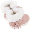 imageBMCiTYBM Baby Snow Boots Infant Boy Girl Winter Boots Nonslip Lightweight Outdoor Warm Shoes for Cold Weather 6 9 12 18 24 MonthsInfantToddlerBpink