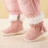 imageBMCiTYBM Baby Snow Boots Infant Boy Girl Winter Boots Nonslip Lightweight Outdoor Warm Shoes for Cold Weather 6 9 12 18 24 MonthsInfantToddlerBpink
