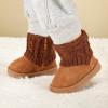 imageBMCiTYBM Baby Snow Boots Infant Boy Girl Winter Boots Nonslip Lightweight Outdoor Warm Shoes for Cold Weather 6 9 12 18 24 MonthsInfantToddlerCbrown