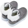 imageBMCiTYBM Kids Snow Boots Boys Girls Toddler Winter Waterproof Shoes Cold Weather Outdoor Lightweight ToddlerLittle KidsBig Kids2agrey