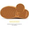imageBMCiTYBM Kids Snow Boots Boys Girls Toddler Winter Waterproof Shoes Cold Weather Outdoor Lightweight ToddlerLittle KidsBig Kids3ablack