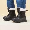imageBMCiTYBM Kids Snow Boots Boys Girls Toddler Winter Waterproof Shoes Cold Weather Outdoor Lightweight ToddlerLittle KidsBig Kids5black