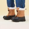imageBMCiTYBM Kids Snow Boots Boys Girls Toddler Winter Waterproof Shoes Cold Weather Outdoor Lightweight ToddlerLittle KidsBig Kids5brown