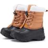 imageBMCiTYBM Kids Snow Boots Boys Girls Toddler Winter Waterproof Shoes Cold Weather Outdoor Lightweight ToddlerLittle KidsBig Kids5brown