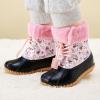 imageBMCiTYBM Kids Snow Boots Boys Girls Toddler Winter Waterproof Shoes Cold Weather Outdoor Lightweight ToddlerLittle KidsBig KidsMulti Light Pink