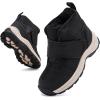 imageBMCiTYBM Toddler Winter Hikking Boots Boys Girls Waterproof Snow Shoes Nonslip Lightweight High Top Outdoor Sneakers for Cold WeatherBlack