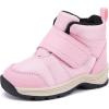 imageBMCiTYBM Toddler Winter Hikking Boots Boys Girls Waterproof Snow Shoes Nonslip Lightweight High Top Outdoor Sneakers for Cold WeatherPink