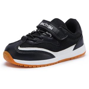 imageBMCiTYBM Toddler Shoes Boys Girls Walking Running Sneakers Lightweight Non Slip Tennis Sport Athletic ShoesBblack
