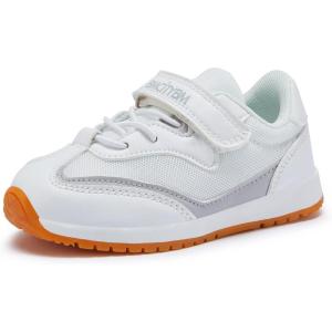 imageBMCiTYBM Toddler Shoes Boys Girls Walking Running Sneakers Lightweight Non Slip Tennis Sport Athletic ShoesBwhite