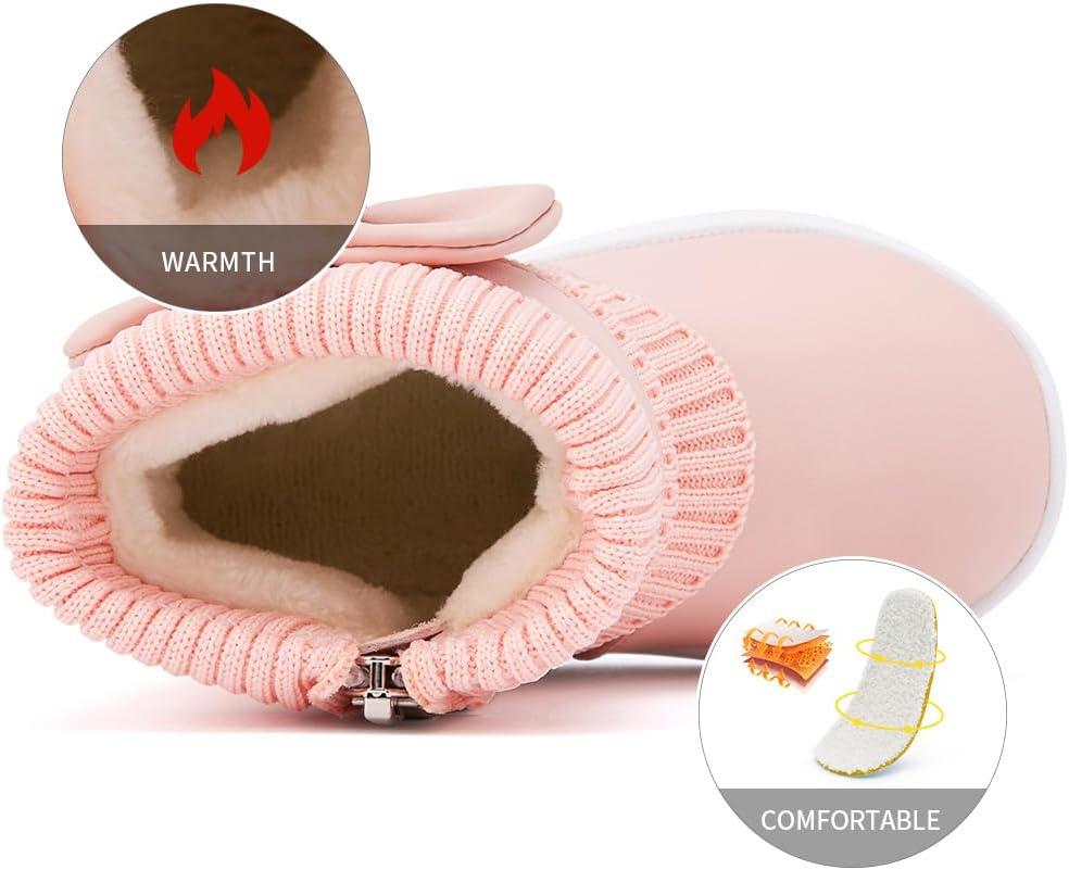 imageBMCiTYBM Baby Girls Boys Boots High Top First Walking ShoesBowknot Pink