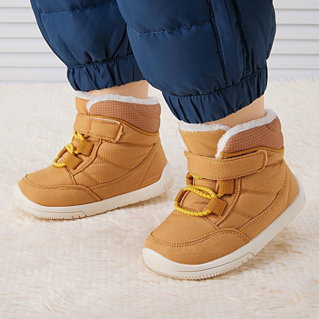 imageBMCiTYBM Baby Girls Boys Boots High Top First Walking ShoesDark Camel