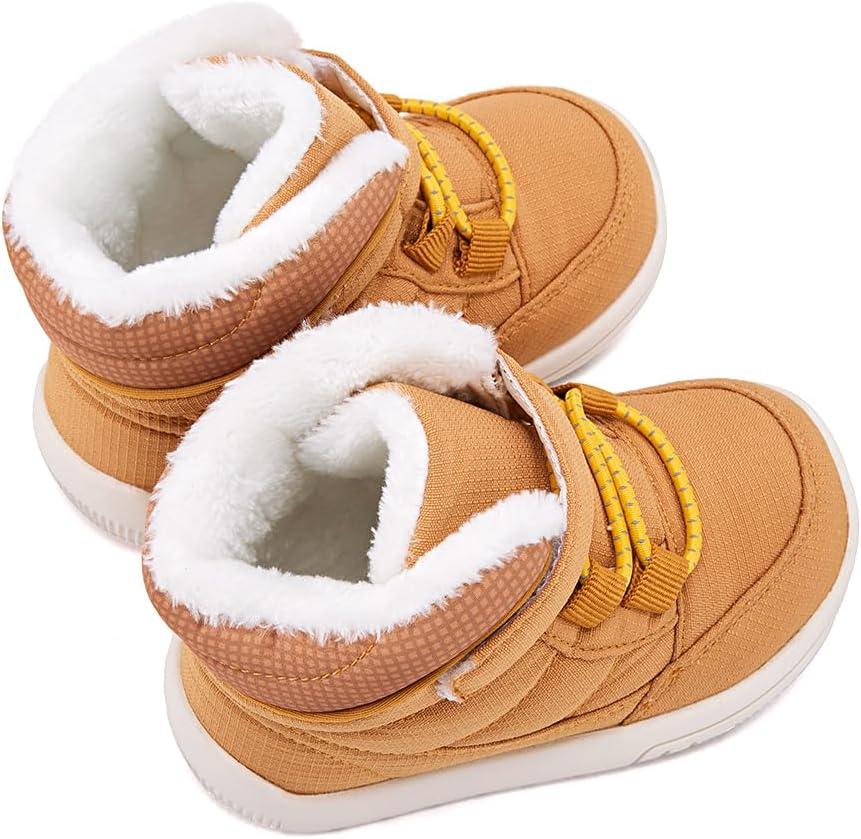 imageBMCiTYBM Baby Girls Boys Boots High Top First Walking ShoesDark Camel