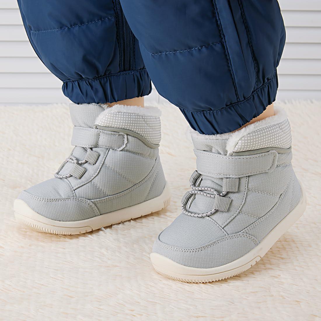 imageBMCiTYBM Baby Girls Boys Boots High Top First Walking ShoesDark Grey