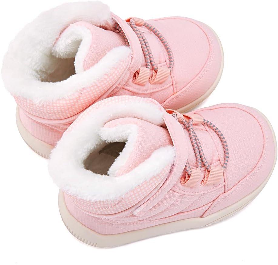 imageBMCiTYBM Baby Girls Boys Boots High Top First Walking ShoesDark Pink