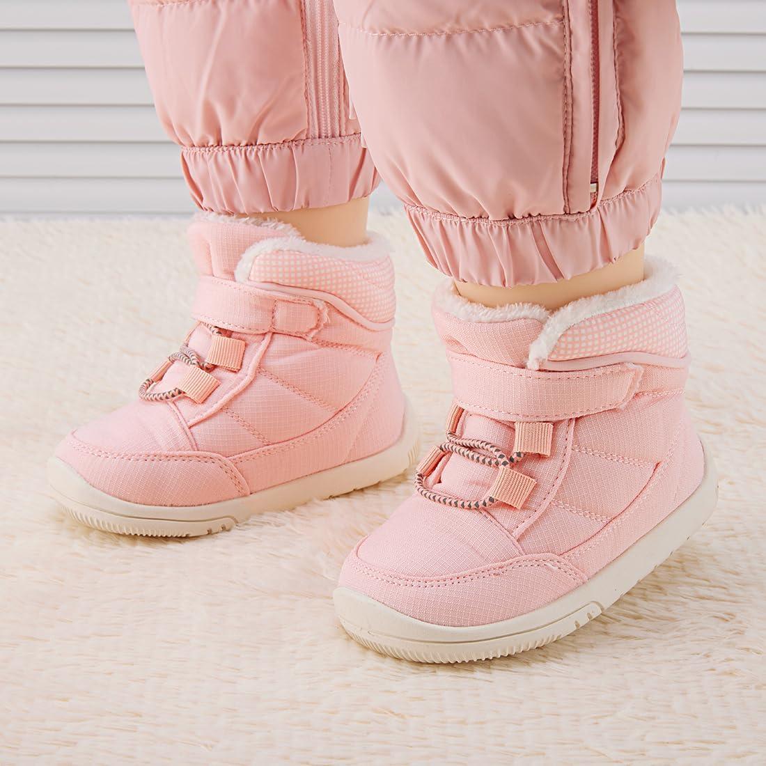imageBMCiTYBM Baby Girls Boys Boots High Top First Walking ShoesDark Pink