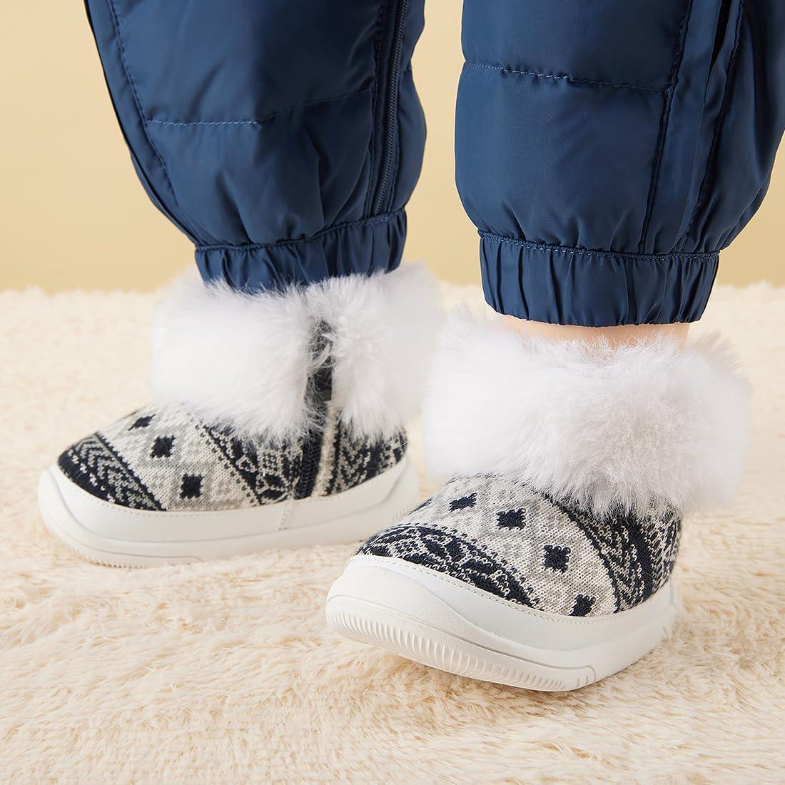 imageBMCiTYBM Baby Girls Boys Boots High Top First Walking ShoesLight Black Grey