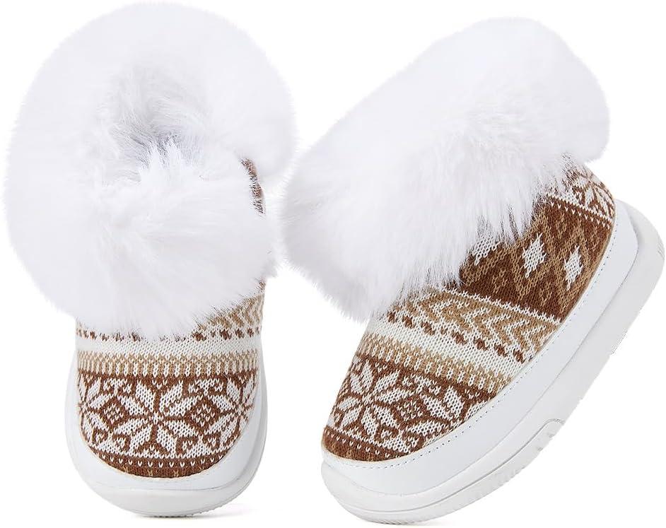imageBMCiTYBM Baby Girls Boys Boots High Top First Walking ShoesLight Brown