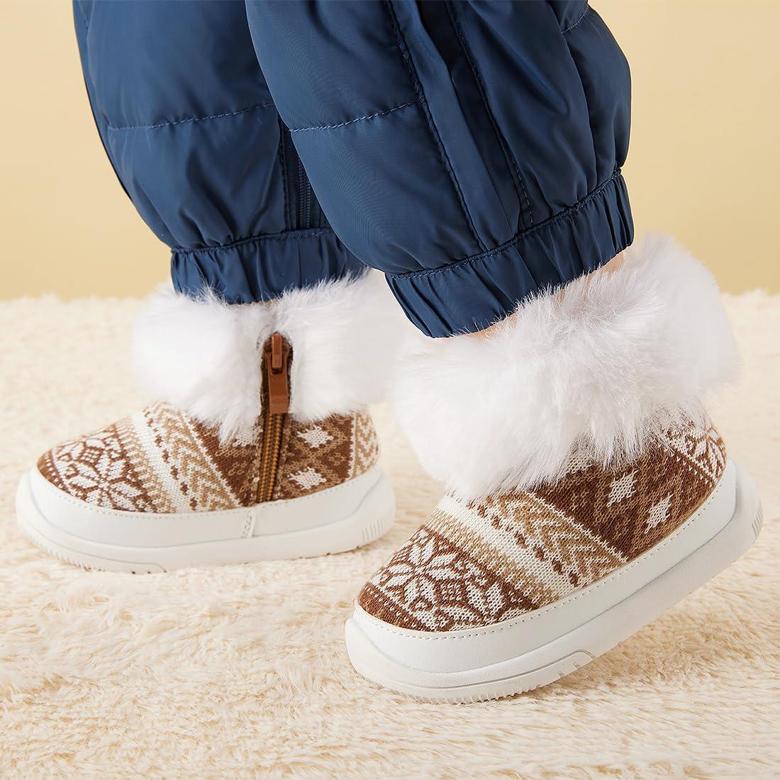 imageBMCiTYBM Baby Girls Boys Boots High Top First Walking ShoesLight Brown