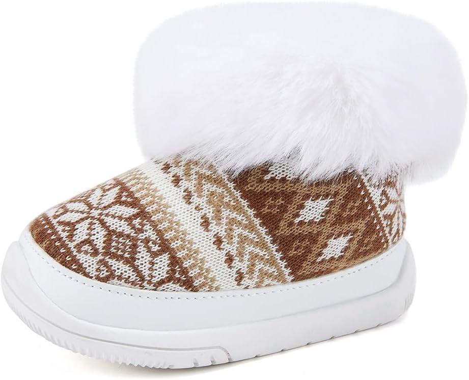 imageBMCiTYBM Baby Girls Boys Boots High Top First Walking ShoesLight Brown