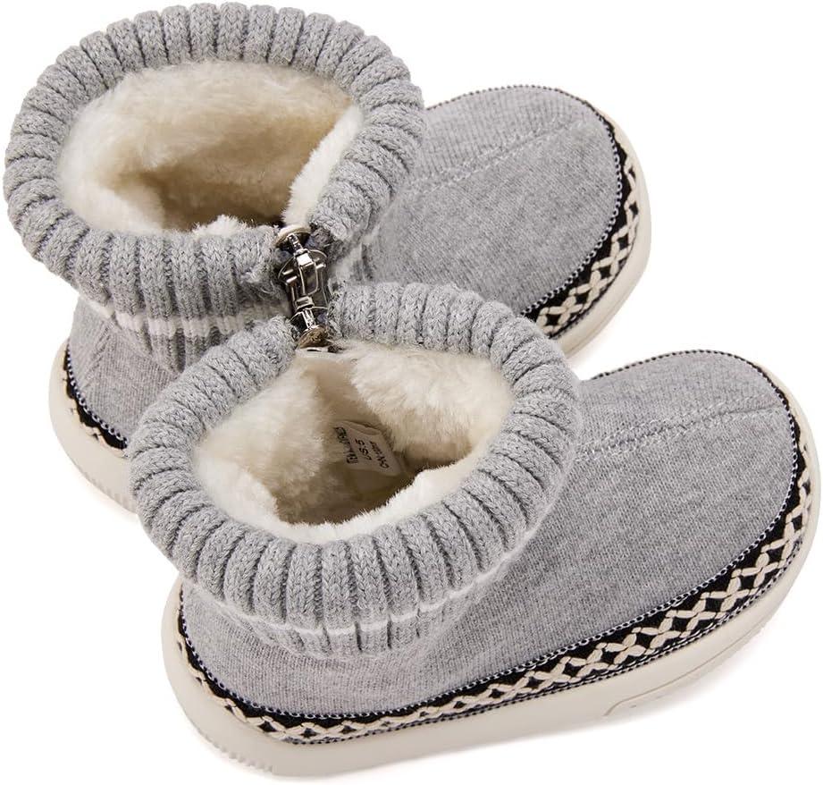 imageBMCiTYBM Baby Girls Boys Boots High Top First Walking ShoesWhite Grey