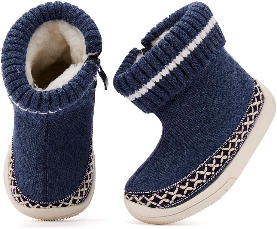 imageBMCiTYBM Baby Girls Boys Boots High Top First Walking ShoesWhite Navy
